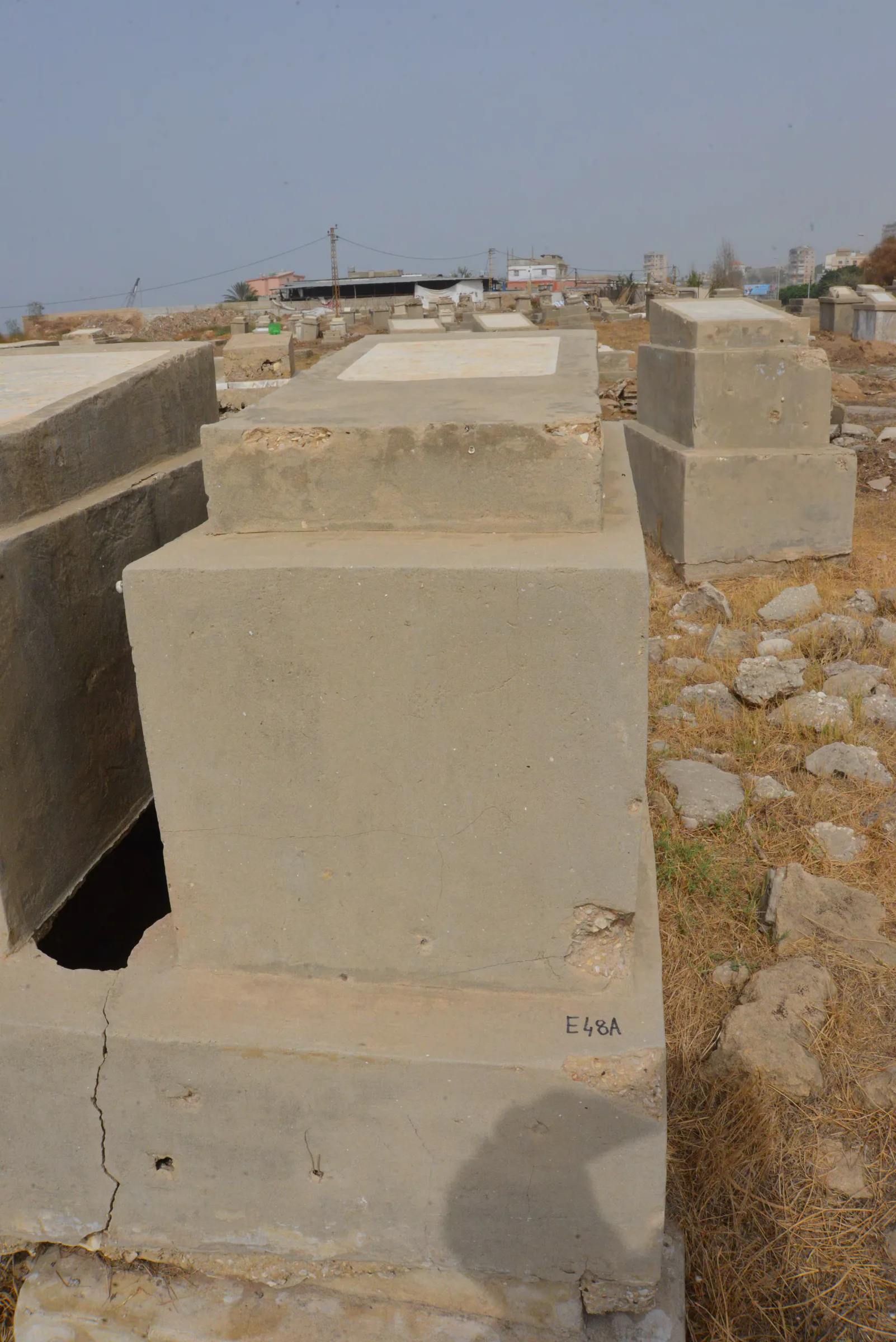 Tomb E48A for Simha NIGRI, photograph 4 at the Jewish Cemetery of Saida